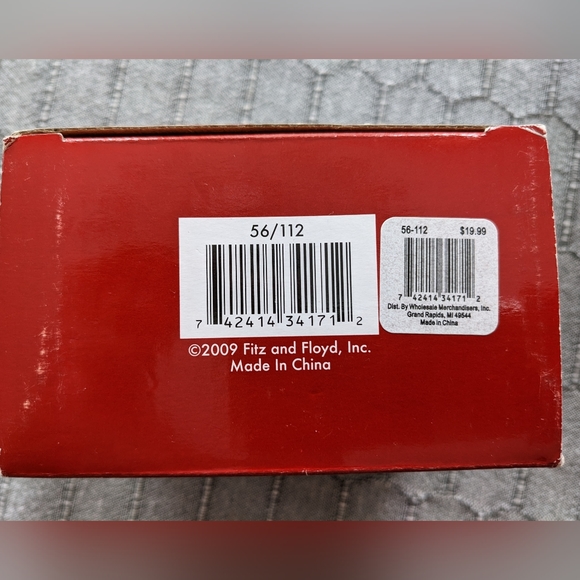 Fitz and Floyd Snowflake and Jake Salt and pepper shakers set with box 2… - Picture 9 of 11